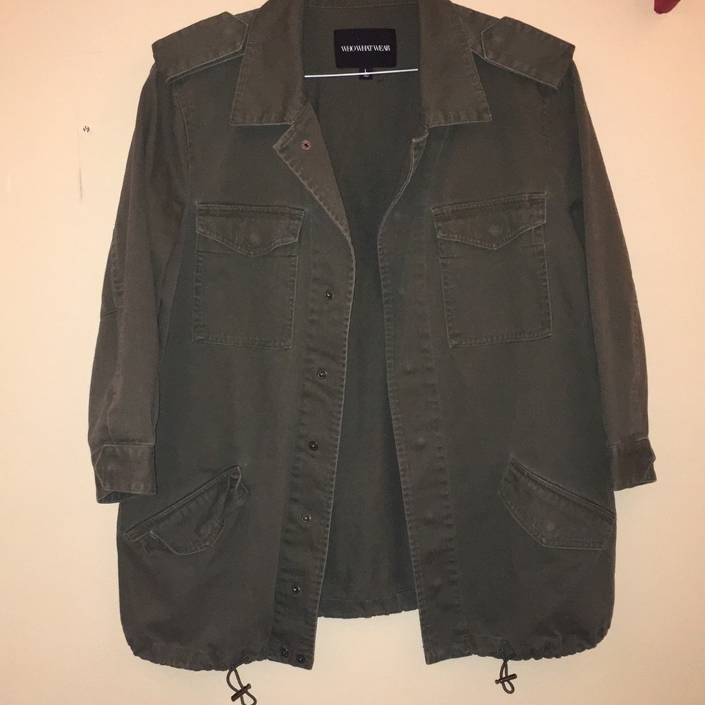 Green army jacket